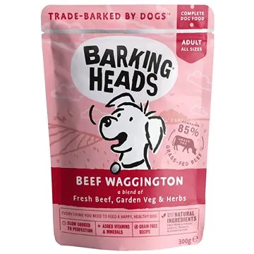 Barking Heads Beef Waggington kapsička 300 g (5060189114023)