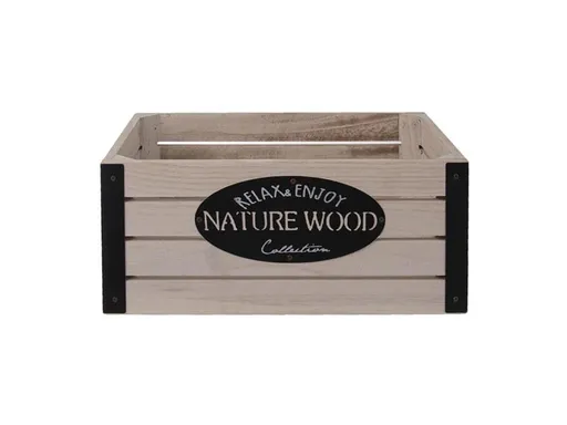 ORION Bednička RUSTIC drevo/kov 26x16x11 cm