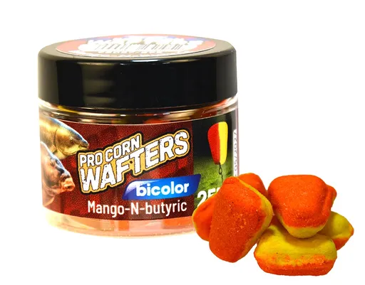 Benzar mix wafters bicolor pro corn 15 mm 25 g - mango kyselina maslová