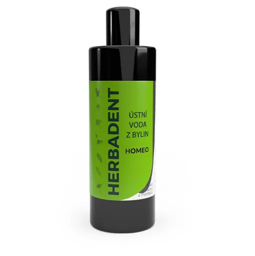 HERBADENT Homeo Bylinná ústna voda bez fluoridu a mentolu 400 ml