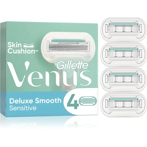 Gillette Venus Deluxe Smooth Sensitive náhradné žiletky 4 ks