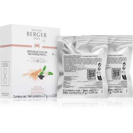 Maison Berger Paris Quintessence Golden Wheat vôňa do auta náhradná náplň 2x17 g