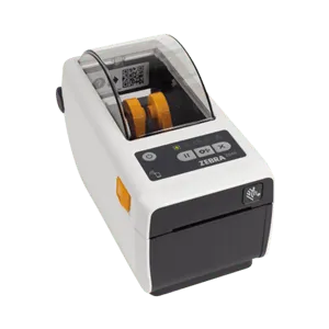 Zebra ZD411-HC, 8 dots/mm (203 dpi), RTC, USB, USB Host, BT, Wi-Fi, EPLII, ZPLII, kit (USB), white