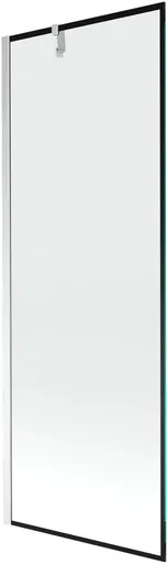 MEXEN/S - Next vaňová zástena FIX 70 x 150, čierna dekor, chróm 895-070-000-00-70-01