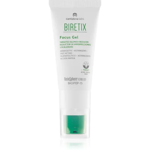 Biretix Treat Focus Gel hydratačný a upokojujúci gél pre mastnú pleť so sklonom k akné 15 ml