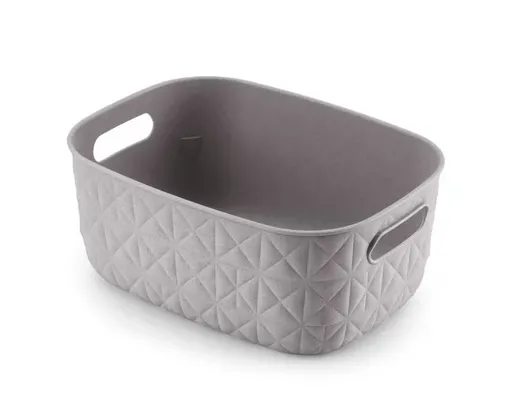CURVER Úložný košík SOFTEX S recyklovaný plast | sivá