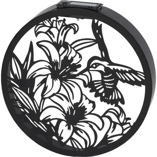 Solárna nástenná dekorácia Kolibrík 25 x 5 cm