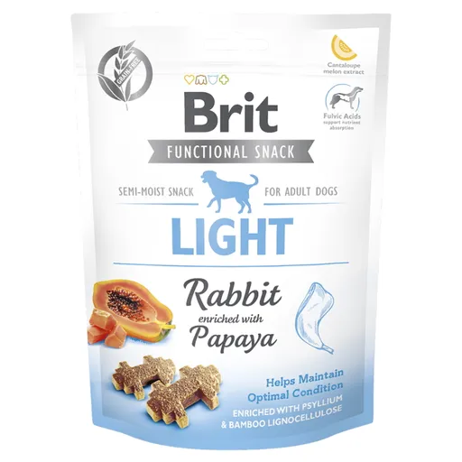 BRIT Care Functional Snack Light Rabbit s králikom a papájou pre psov 150 g