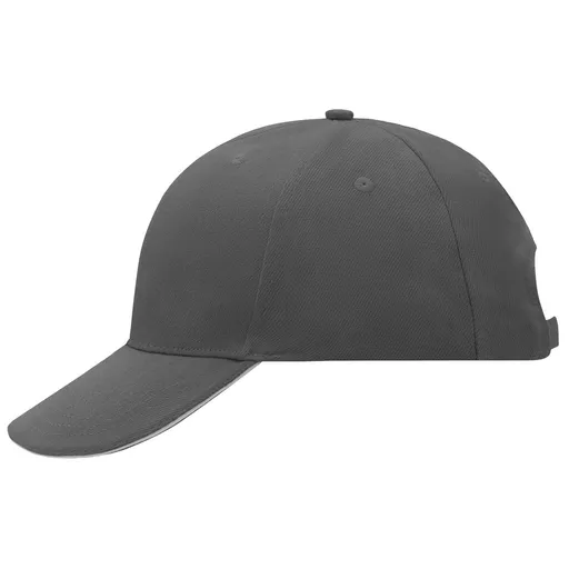 Myrtle Beach (Daiber) Reklamná šiltovka 6 panelová sandwich MB024 - Grafitová / svetlošedá | uni