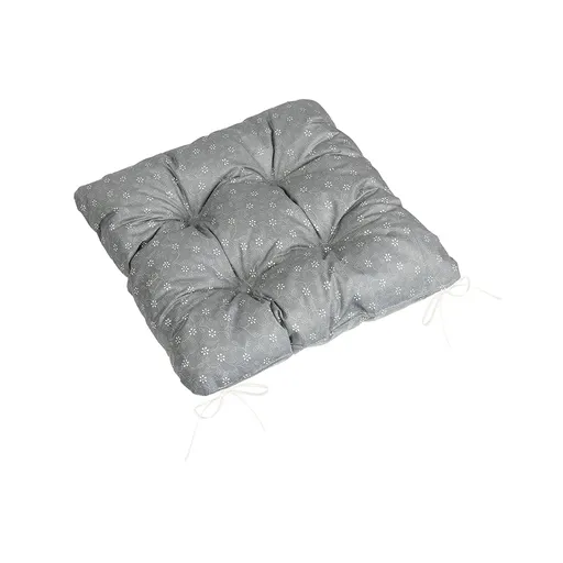 Bellatex Sedák Adéla prešívaný Pnúci kvietok sivá, 40 x 40 cm