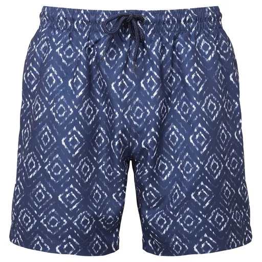 WOMBAT® Pánske plavkové šortky - Tmavomodrá / biela / aztec | L