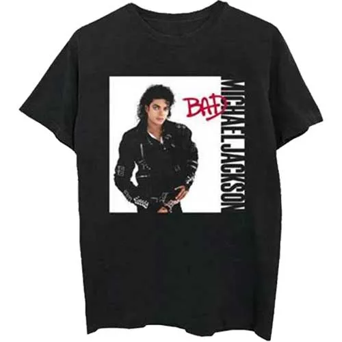 Michael Jackson tričko Bad Čierna M