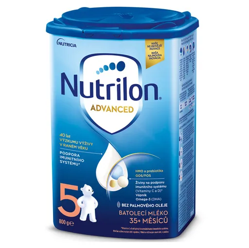NUTRILON 5 Advanced Pokračovacie detské mlieko od 36.mesiaca 800 g