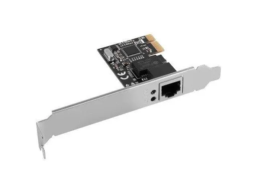 LANBERG PCI-EXPRESS->RJ45 ETHERNETOVÝ ADAPTÉR SIEŤOVÁ KARTA PCI-E X1 1X RJ45 1GB RTL8111C NÍZKY PROFIL