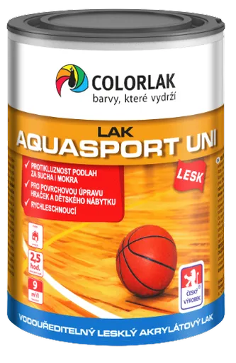 COLORLAK AQUASPORT UNI V1422 - Akrylátový lak na drevo lesklý 0,6 L
