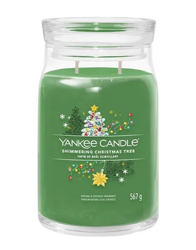 Yankee Candle signature Shimmering Christmas Tree 567 g