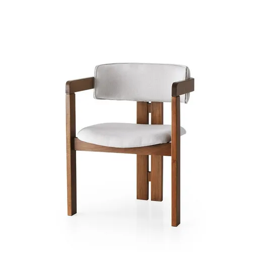 Jedálenská stolička CO Cream and Walnut