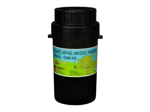 Odpudzovač krtkov a hrabošov FORMAT ODK-H2 s náhodne sa meniacim zvukom