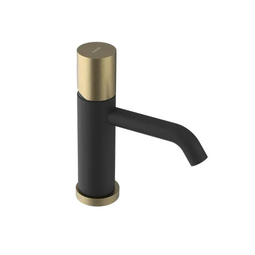 SAPHO - ULTRATAP stojanková umývadlová batéria, čierna matná/zlato mat UT002TBG