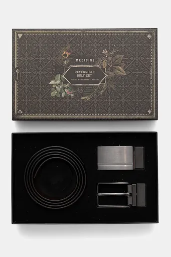 Kožený opasok s odnímateľnými prackami Medicine