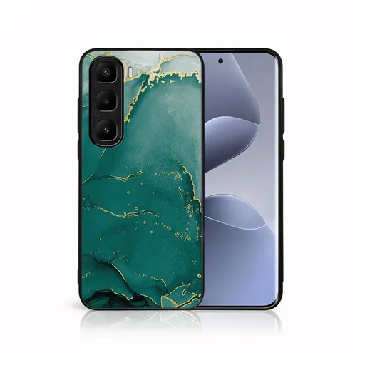 MY ART Ochranný kryt pre Infinix Hot 50 Pro+ GREEN MARBLE (145)