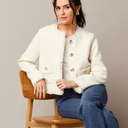 Krátke tvídové sako