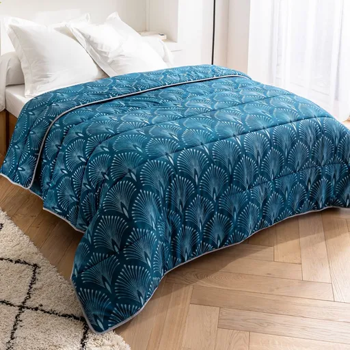 Bavlnená prikrývka s potlačou Palmito 400 g/m2