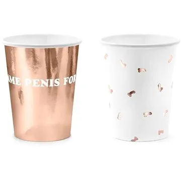 Tégliky ružovo zlaté – rose gold, 220 ml, 6 ks (5900779117563)