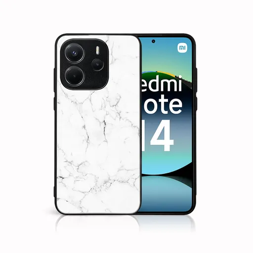 MY ART Ochranný kryt pre Xiaomi Redmi Note 14 WHITE MARBLE (144)