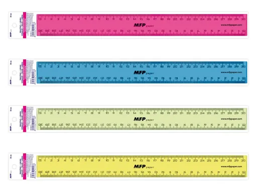 Pravítko 30cm COLOURS mix farieb