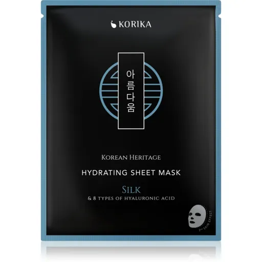 KORIKA Korean Heritage Silk & 8 Types of Hyaluronic Acid Hydrating Sheet Mask hydratačná plátienková maska 25 g