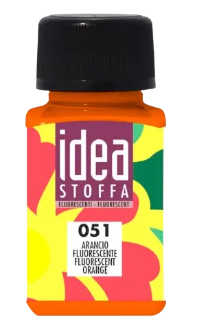 MAIMERI IDEA STOFFA - Farby na textil 051 - fluorescent orange, 60 ml