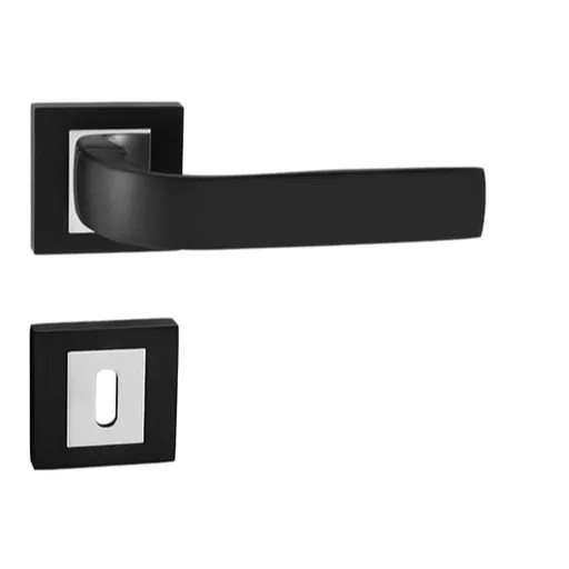 Kľučka Naturel Cynthia HR čierna matná/chróm BB(WK) kľúč