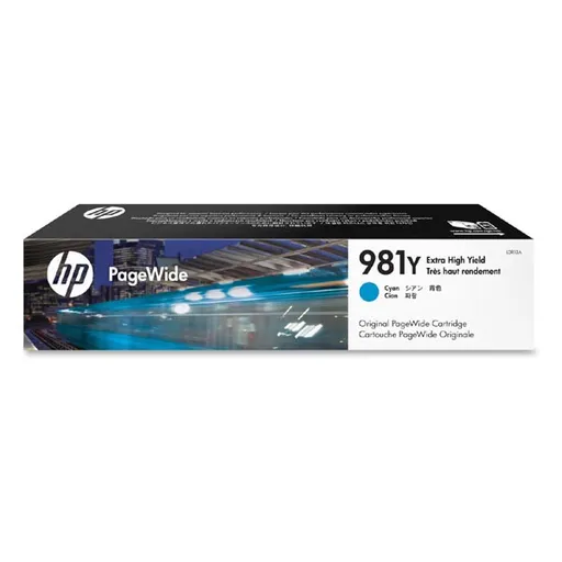 HP originál ink L0R13A, HP 981Y, cyan, 16000str., 185ml, extra high capacity, azurová