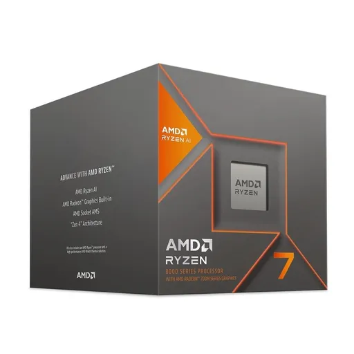 CPU AMD RÝDEN 7 8700G, 8-core, až 5.1GHz, 24MB cache, 65W, AMD Radeon 780 Graphics, socket AM5, BOX