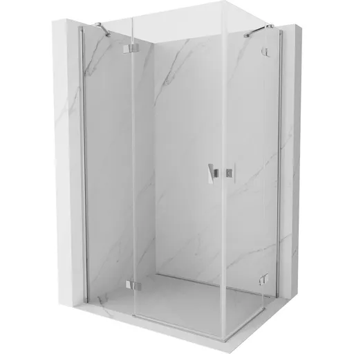 MEXEN/S - Mist H Duo sprchovací kút dvere krídlové 120 x 85, transparent, chróm 8A5-120L-085P-01-00