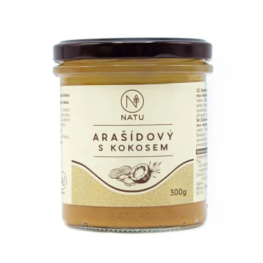 NATU Arašidový krém s kokosom 300 g