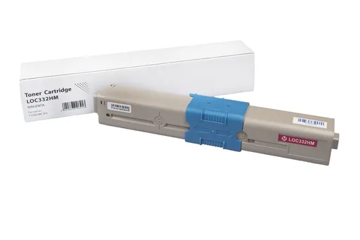 Kompatibilná tonerová náplň 46508710, 3000 listov pre tlačiarne Oki (Orink white box), purpurová