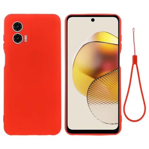 RUBBER Ochranný kryt pre Motorola Moto G73 5G červený