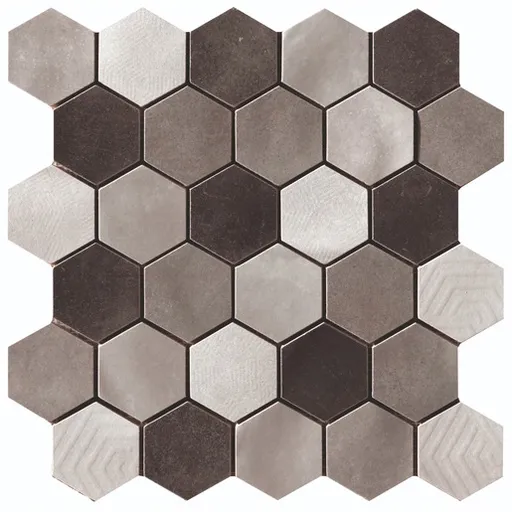 Cir Materia Prima mozaika mix grey hexagon 27x27 cm lesk 10699211