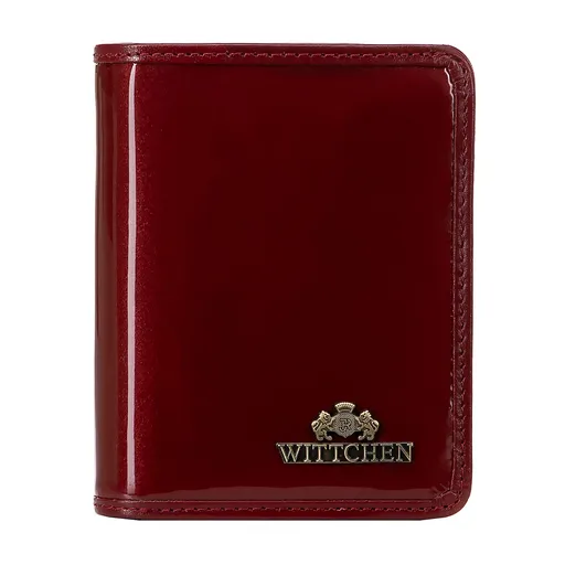 Dámska lakovaná peňaženka vertikálna červená 14-1L-120-3A