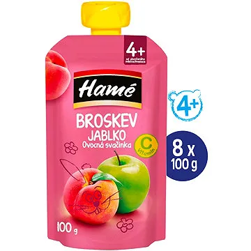HAMÉ Broskyňa 8× 100 g (18595139797512)