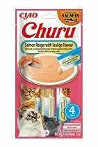 Churu Receptúra pre mačky z lososa s príchuťou mušlí 4x14g 3 + 1 ZADARMO