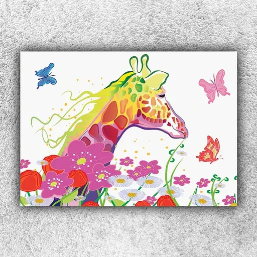 Foto na plátne Žirafa art 120x80 cm