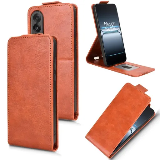 Vyklápacie puzdro pre OnePlus Nord 5 5G hnedé