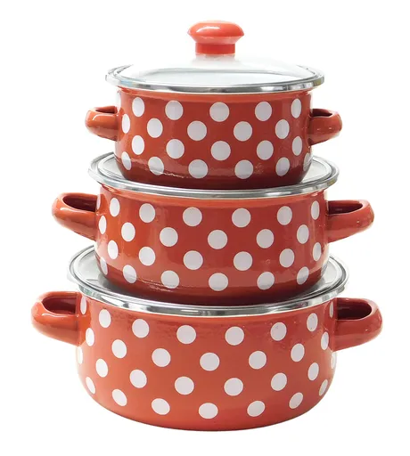 MAKRO - Sada hrncov s pokrievkou 3-dielna 12,14,16cm