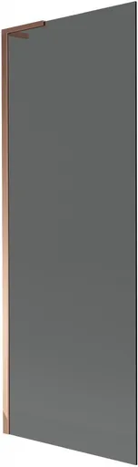 MEXEN/S - Next L vaňová zástena FIX 70 x 150, grafit, ružové zlato 895-070-000-03-40-60