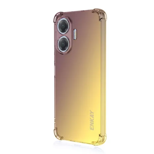 ENKAY GRADIENT Ochranný kryt pre Xiaomi Poco F7 PURPLE GOLD