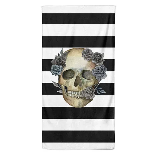 Osuška Skull with stripes