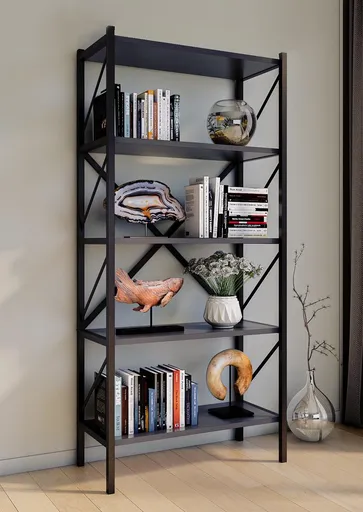 VCM Policový regál Insasi, antracit